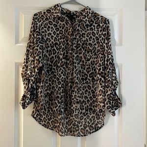 Leopard print blouse
